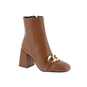 Morgane enkellaars cognac
