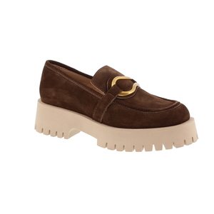 3'Belles mocassin bruin