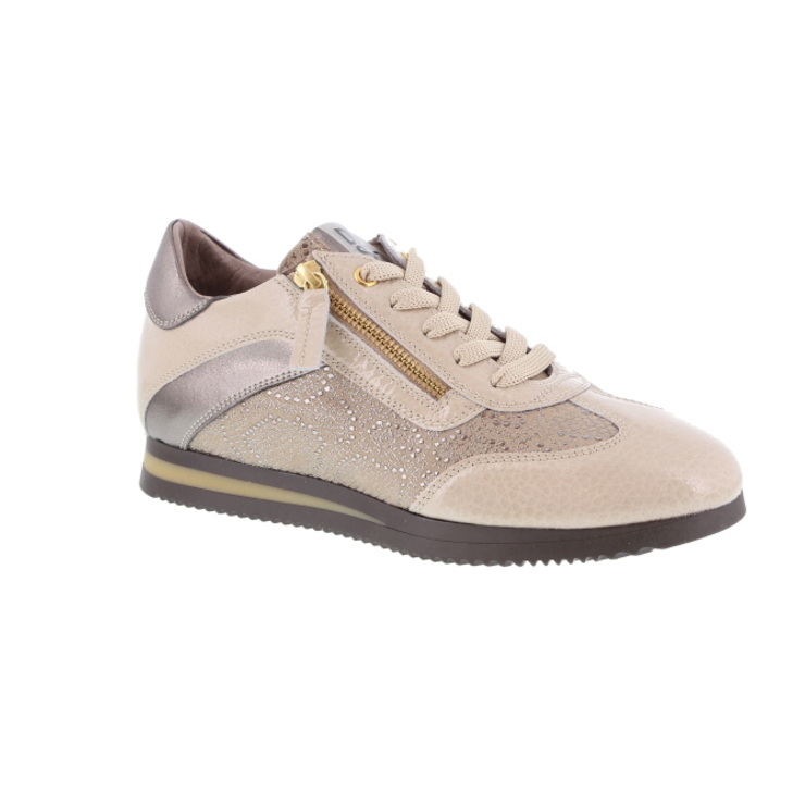 DL Sport Leather Sneaker with Zip Bronze