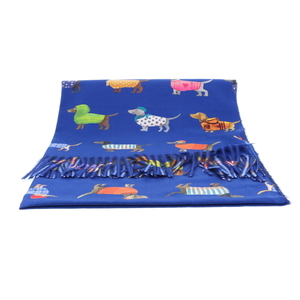 Borsa Milano sjaal blauw