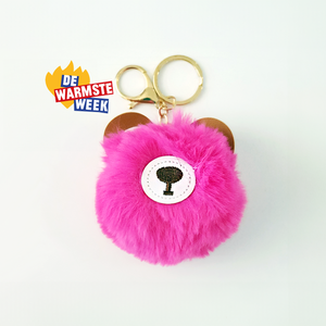 Paris Londres sleutelhanger roze
