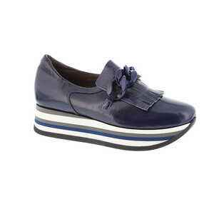 Softwaves mocassin blauw