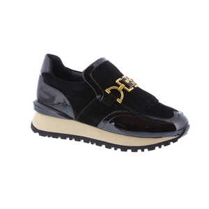 Nathan Baume slip on zwart.