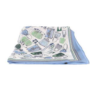 Borsa Milano sjaal blauw