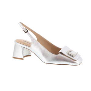 Lola Cruz slingback zilver