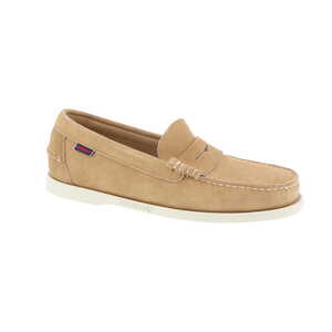 Sebago mocassin camel