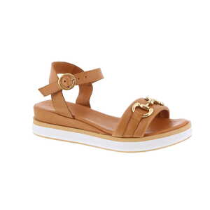 3'Belles sandaal cognac