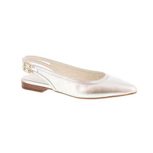 3'Belles slingback zilver