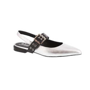 3'Belles slingback zilver