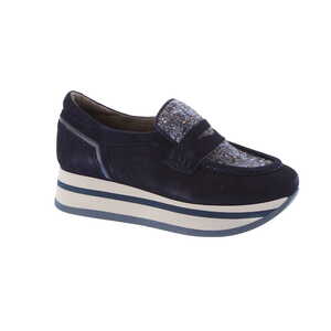 Softwaves mocassin blauw