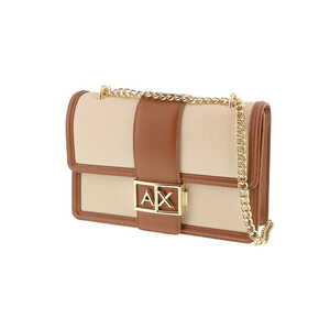 Armani Exchange schoudertas beige