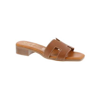Oh My Sandals muiltje cognac