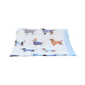 Borsa Milano sjaal blauw