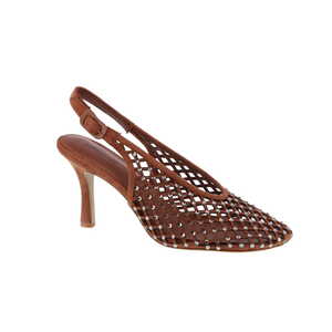 Lola Cruz slingback bruin