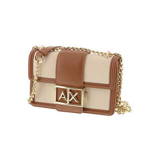 Armani Exchange schoudertas beige