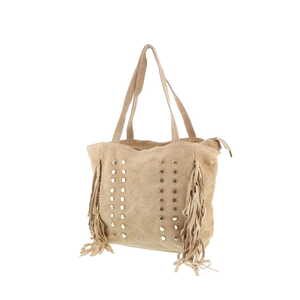 Borsa Milano schoudertas beige