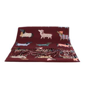 Borsa Milano sjaal bordeaux