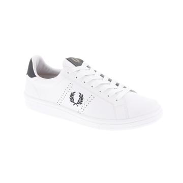 Fred Perry B1252 Lage sneakers Leren Sneaker Heren Wit - Schoenen.nl